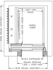 Model 4260F Blueprint Drawing