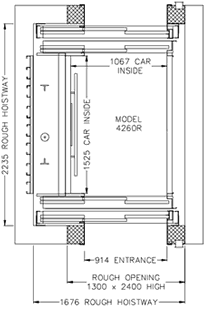 Model 4260R Blueprint Drawing
